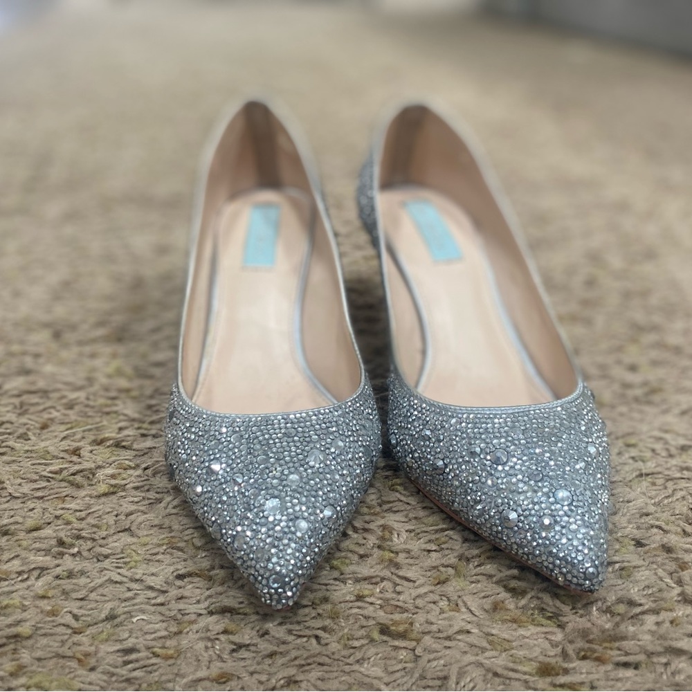 Betsey Johnson jeweled high heels